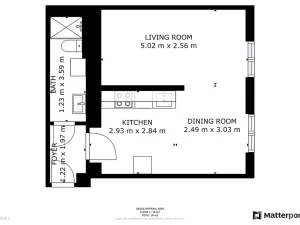 Pronájem bytu 1+kk, Praha - Libeň, Františka Kadlece, 34 m2