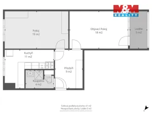 Prodej bytu 2+1, Holoubkov, 61 m2