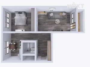 Pronájem bytu 2+1, Karviná, Haškova, 55 m2