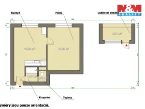 Pronájem bytu 1+1, Rokycany - Nové Město, Pod Ohradou, 35 m2