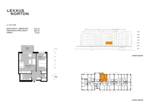Prodej bytu 2+kk, Praha - Kbely, Sedlářova, 52 m2