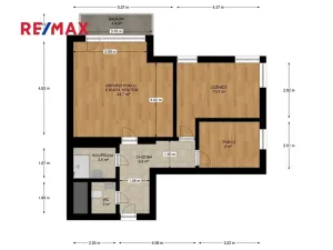 Pronájem bytu 3+kk, Jesenice, V Roháči I., 62 m2