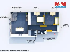Prodej bytu 3+kk, Rokycany - Borek, Pražská, 72 m2