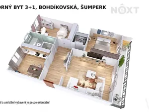 Prodej bytu 3+1, Šumperk, Bohdíkovská, 75 m2