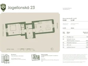 Prodej bytu 2+kk, Praha - Žižkov, Jagellonská, 60 m2