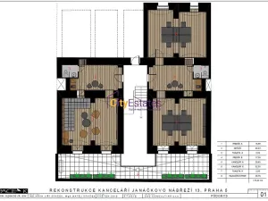 Prodej kanceláře, Praha - Smíchov, Janáčkovo nábřeží, 85 m2