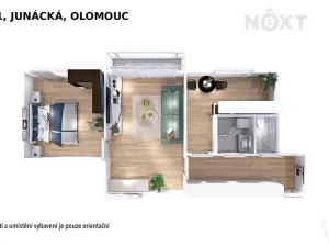 Prodej bytu 2+1, Olomouc, Junácká, 50 m2