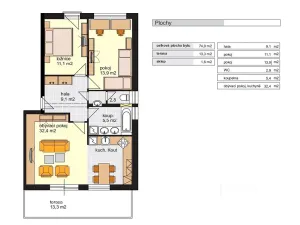 Pronájem bytu 3+kk, Písek, Karla Boromejského, 74 m2