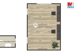 Pronájem kanceláře, Nymburk, Dlouhá třída, 20 m2