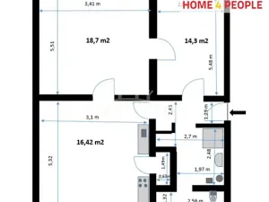 Pronájem bytu 2+1, Karlovy Vary, Mattoniho nábřeží, 62 m2