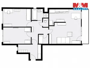 Pronájem bytu 3+kk, Praha - Stodůlky, Píškova, 83 m2