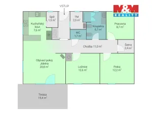 Prodej rodinného domu, Medlovice, 96 m2