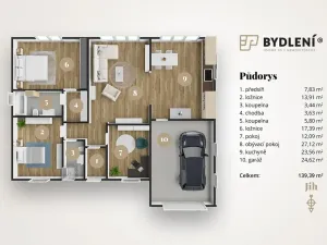 Prodej rodinného domu, Košťany, K zámku, 139 m2