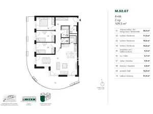 Pronájem bytu 4+kk, Praha - Stodůlky, Ujgurská, 110 m2