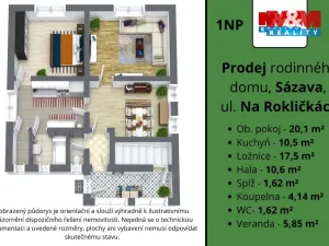 Prodej rodinného domu, Sázava, Na Rokličkách, 145 m2
