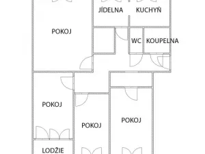 Prodej bytu 4+1, Jirkov, Krušnohorská, 97 m2