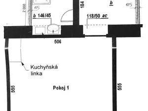 Prodej bytu 1+kk, Praha - Libeň, Novákových, 40 m2