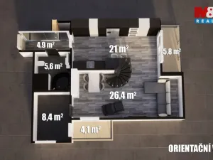 Pronájem bytu 3+kk, Liberec - Liberec VI-Rochlice, Nádvorní, 103 m2