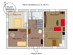 Prodej rodinného domu, Hamry nad Sázavou, 132 m2