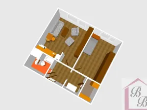 Pronájem bytu 1+1, Doksy, Hálkova, 42 m2