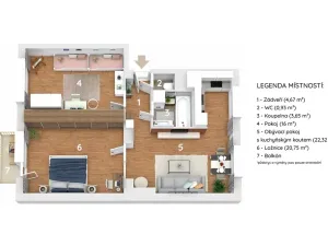 Prodej bytu 3+1, Bílovec, Příkopní, 72 m2