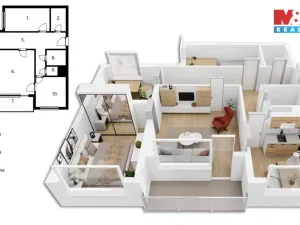 Prodej bytu 4+1, Zlín, Česká, 80 m2