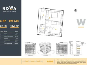 Prodej bytu 2+kk, Vidče, 49 m2