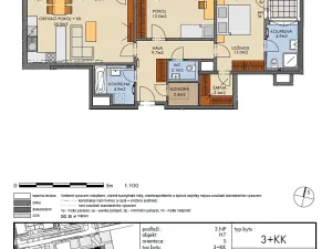 Prodej bytu 3+kk, Praha - Dolní Měcholupy, Kardausova, 84 m2