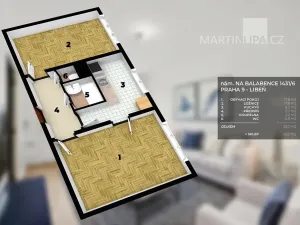 Prodej bytu 2+1, Praha - Libeň, náměstí Na Balabence, 53 m2