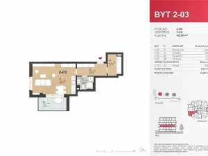 Pronájem bytu 1+kk, Hranice, Pod Nemocnicí, 39 m2