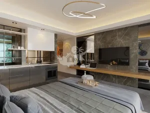 Prodej bytu 1+kk, Trikomo, Kypr, 37 m2