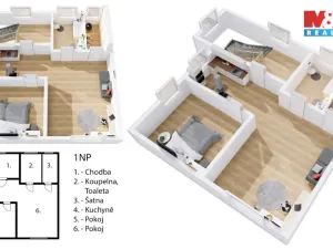 Pronájem rodinného domu, Praha - Chodov, Vycpálkova, 160 m2