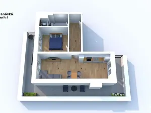 Pronájem bytu 2+kk, Olomouc, Hálkova, 54 m2