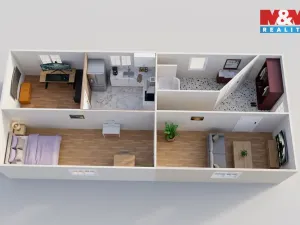 Prodej bytu 3+1, Litoměřice, Teplická, 72 m2