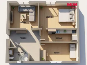 Prodej bytu 3+1, Litoměřice, Teplická, 72 m2