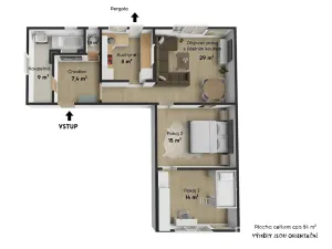 Pronájem bytu 3+1, Bělá pod Bezdězem, Pražská, 84 m2