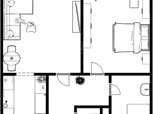 Pronájem bytu 2+kk, Praha - Vršovice, Sámova, 47 m2