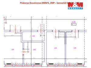 Pronájem kanceláře, Ostrava - Moravská Ostrava, Kounicova, 17 m2