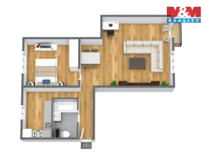 Prodej bytu 3+1, Hranice, Vítězná, 63 m2