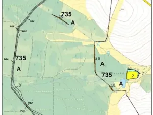 Prodej lesa, Otín, 928 m2