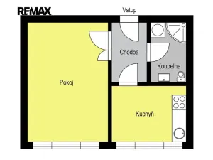 Pronájem bytu 1+1, Kolín, Dělnická, 31 m2