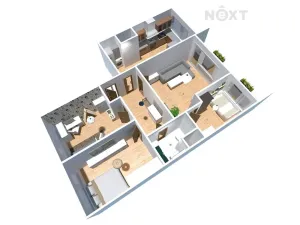 Pronájem bytu 4+1, Podbořany, Kpt. Nálepky, 85 m2