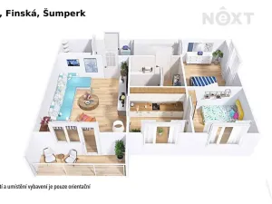 Prodej bytu 3+1, Šumperk, Finská, 64 m2