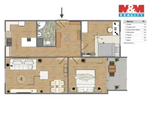 Prodej bytu 3+1, Klášterec nad Ohří, Lípová, 68 m2