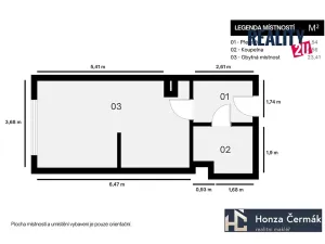 Pronájem bytu 1+kk, Brno, třída Generála Píky, 42 m2
