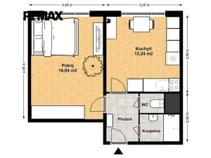 Pronájem bytu 1+1, Plzeň, Brněnská, 35 m2