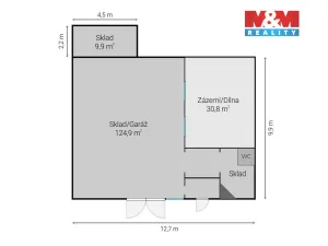 Prodej skladu, Březová nad Svitavou, 135 m2