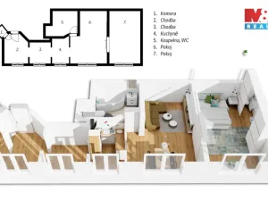 Prodej bytu 2+kk, Praha - Krč, Štúrova, 68 m2