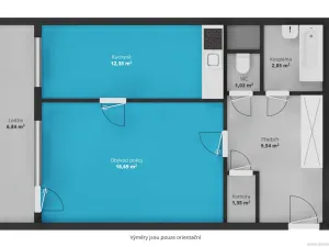 Prodej bytu 1+1, Praha - Stodůlky, Archeologická, 53 m2