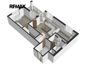 Prodej bytu 2+kk, Praha - Hlubočepy, Hugo Haase, 55 m2